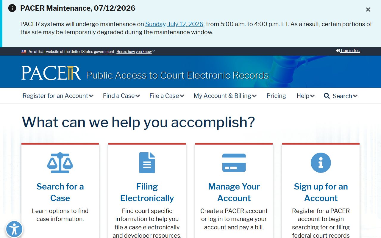 Bibb County Superior Court PACER federal docket access