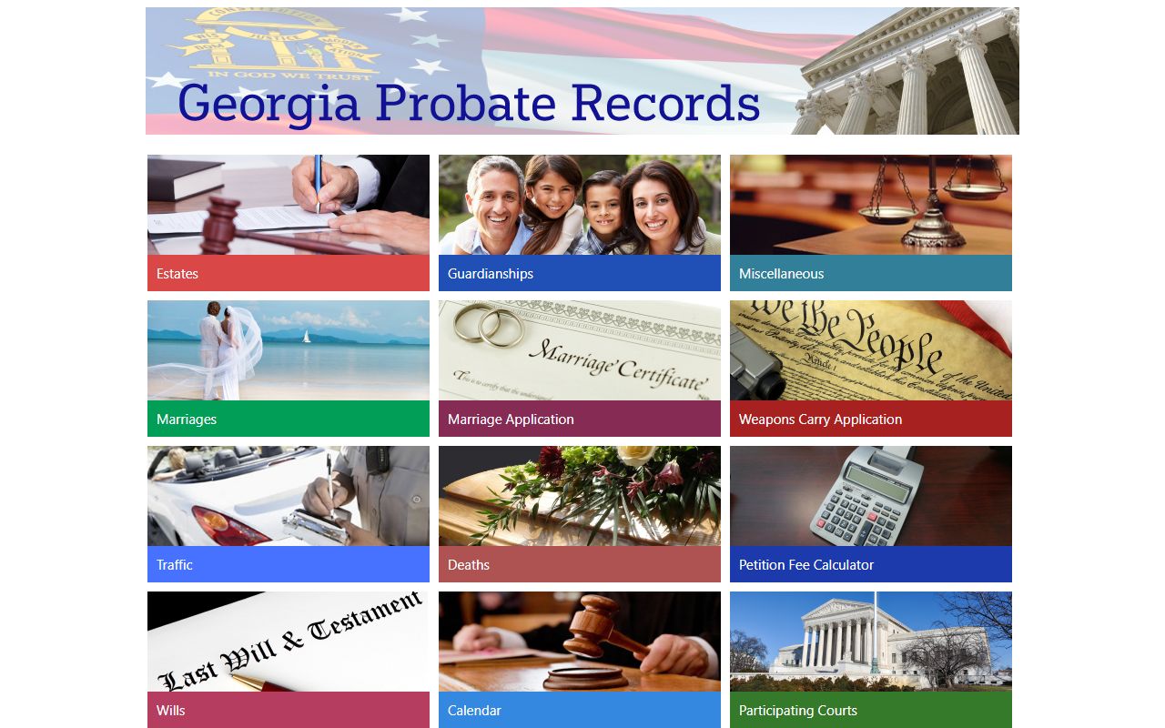Georgia Probate Records portal