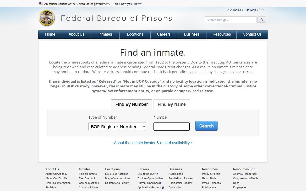 Bibb County inmate records Federal Bureau of Prisons inmate locator